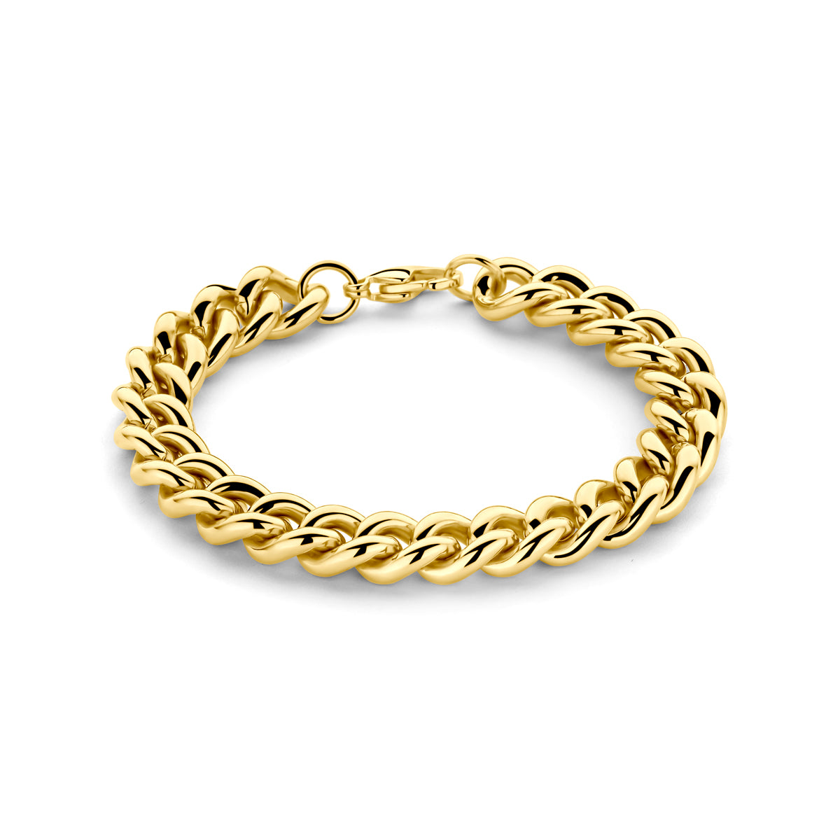 Armband gourmette ion plating 10 mm 19 cm