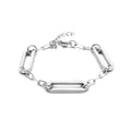 Armband paperclip platte buis 8 mm 16 + 3 cm