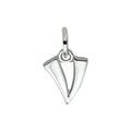 Bedel - zilver letter v