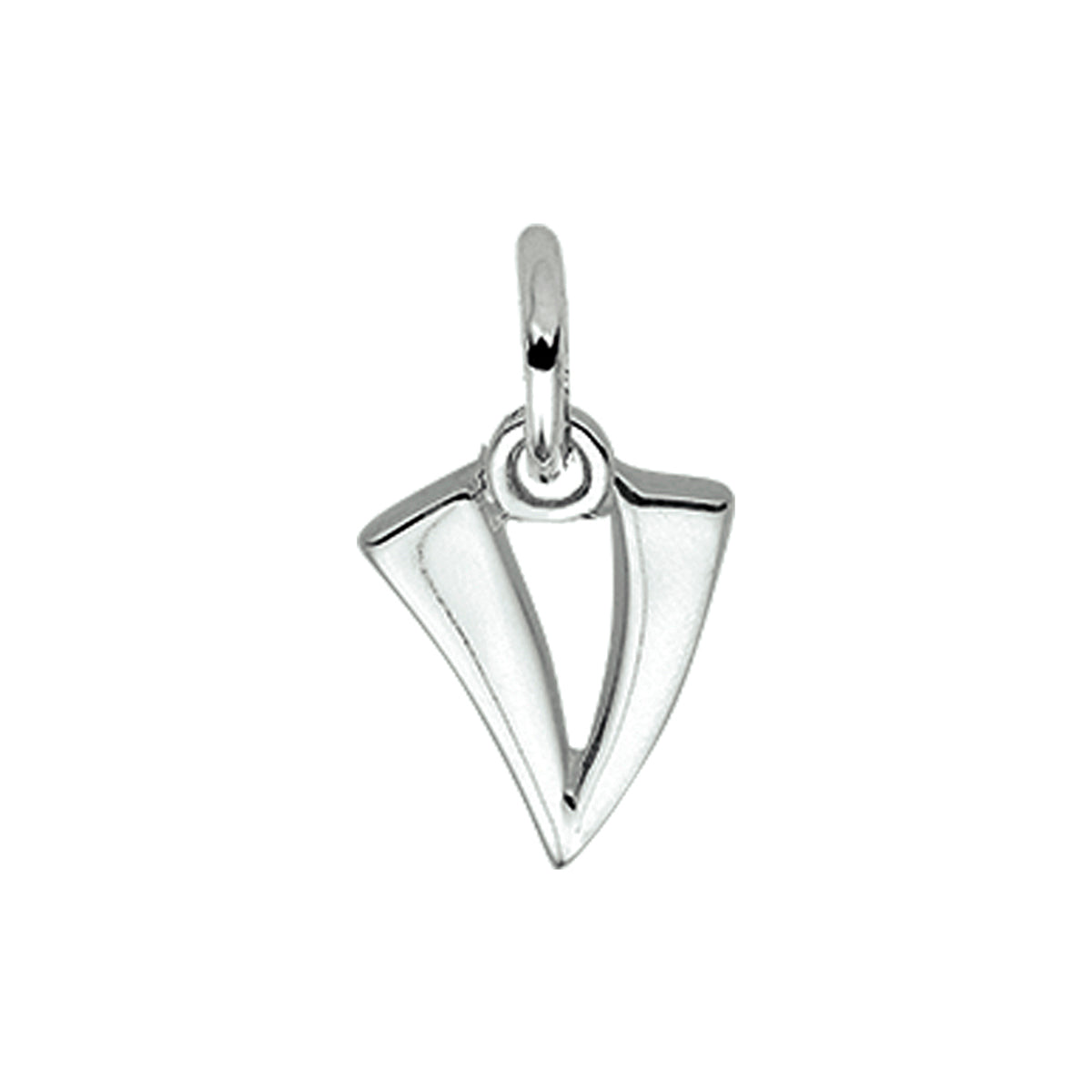 Bedel - zilver letter v