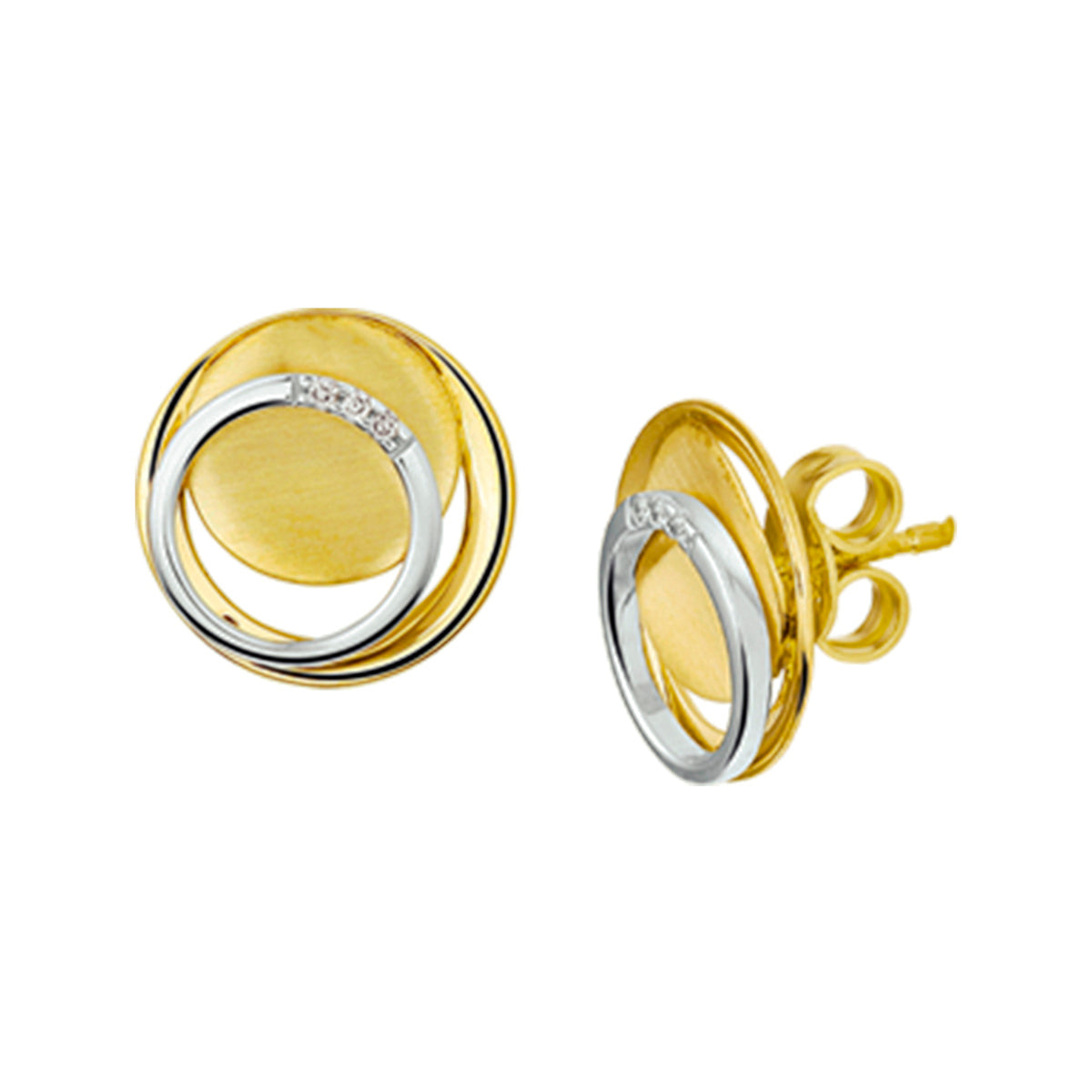 Oorknoppen diamant 0.02ct (2x0.01ct) h si