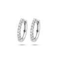 Klapoorringen diamant 0.15ct (2x0.075ct) g si