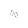 Klapoorringen diamant 0.12ct (2x0.06ct) h si