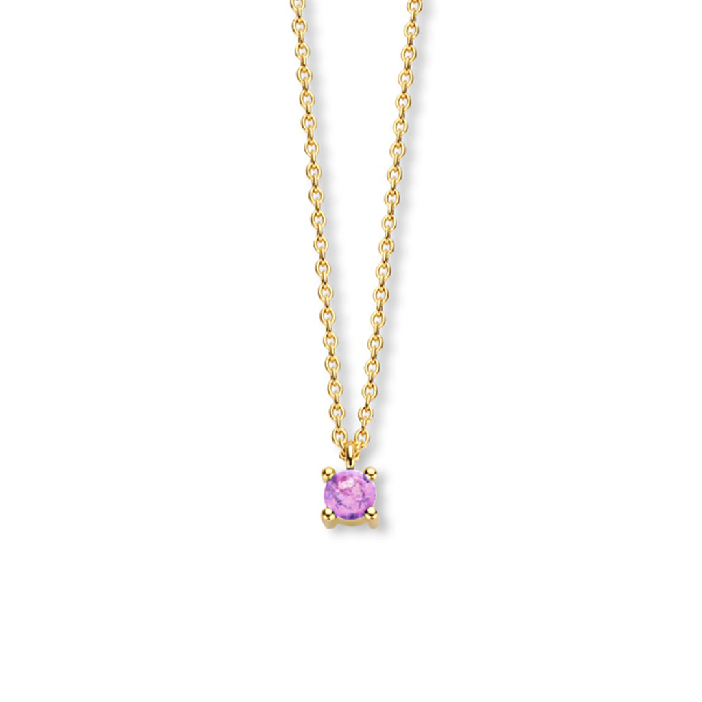 Collier met geboortesteen 40 - 42 - 44 cm