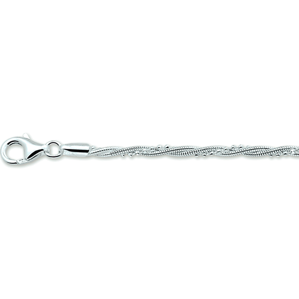 Armband gevlochten 2.7 mm 19 cm