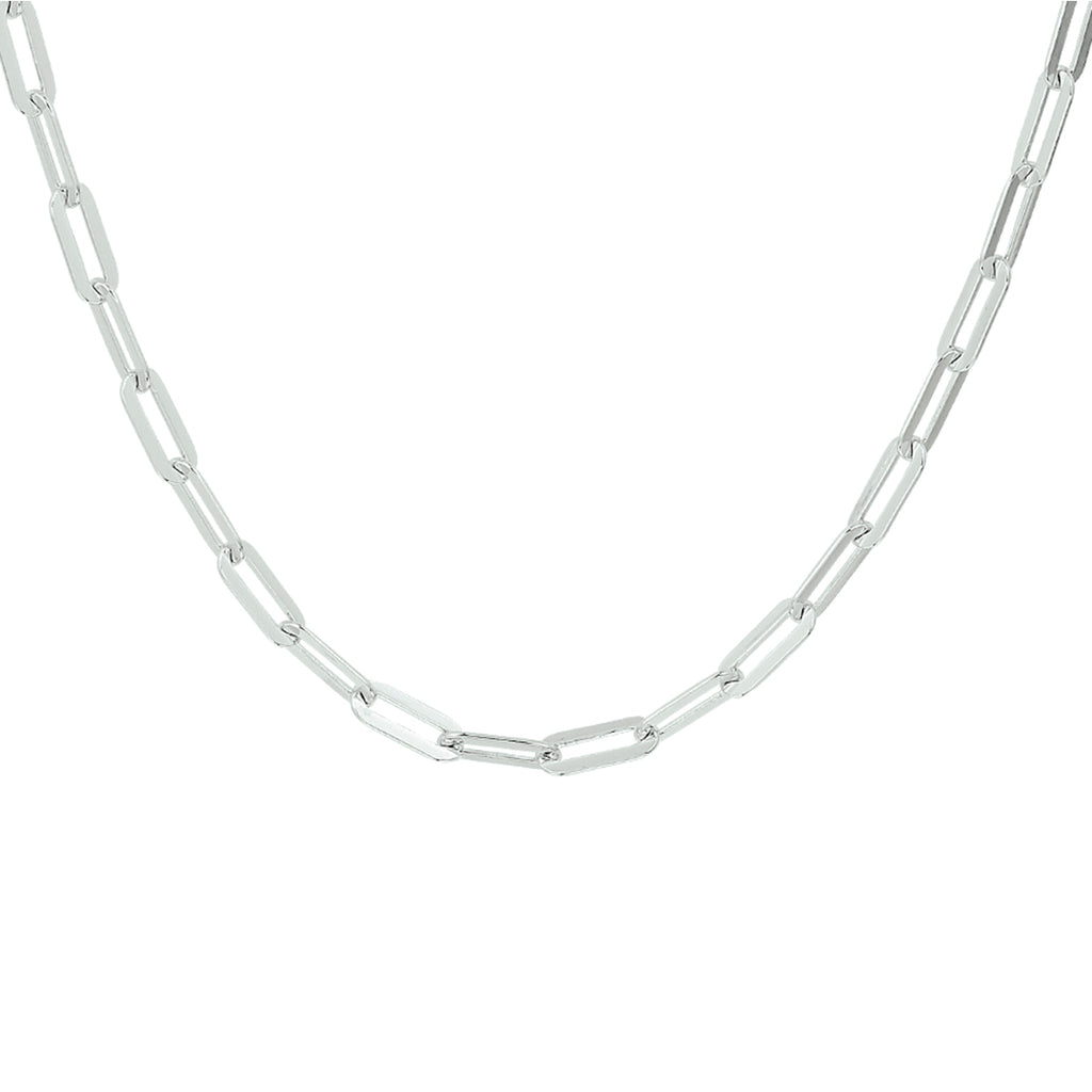 Collier paperclip platte buis 3.8 mm 41 + 4 cm