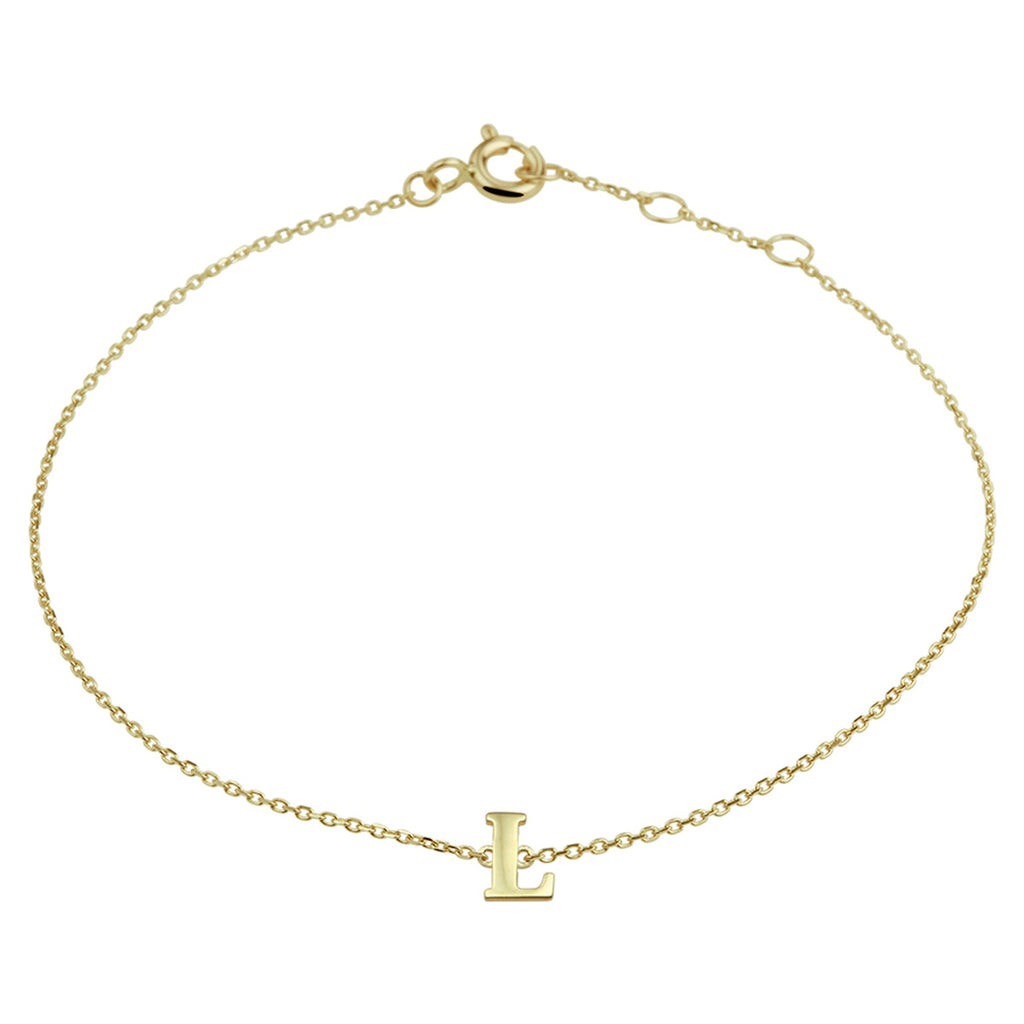 Armband letter 16.5 - 17.5 - 18.5 cm