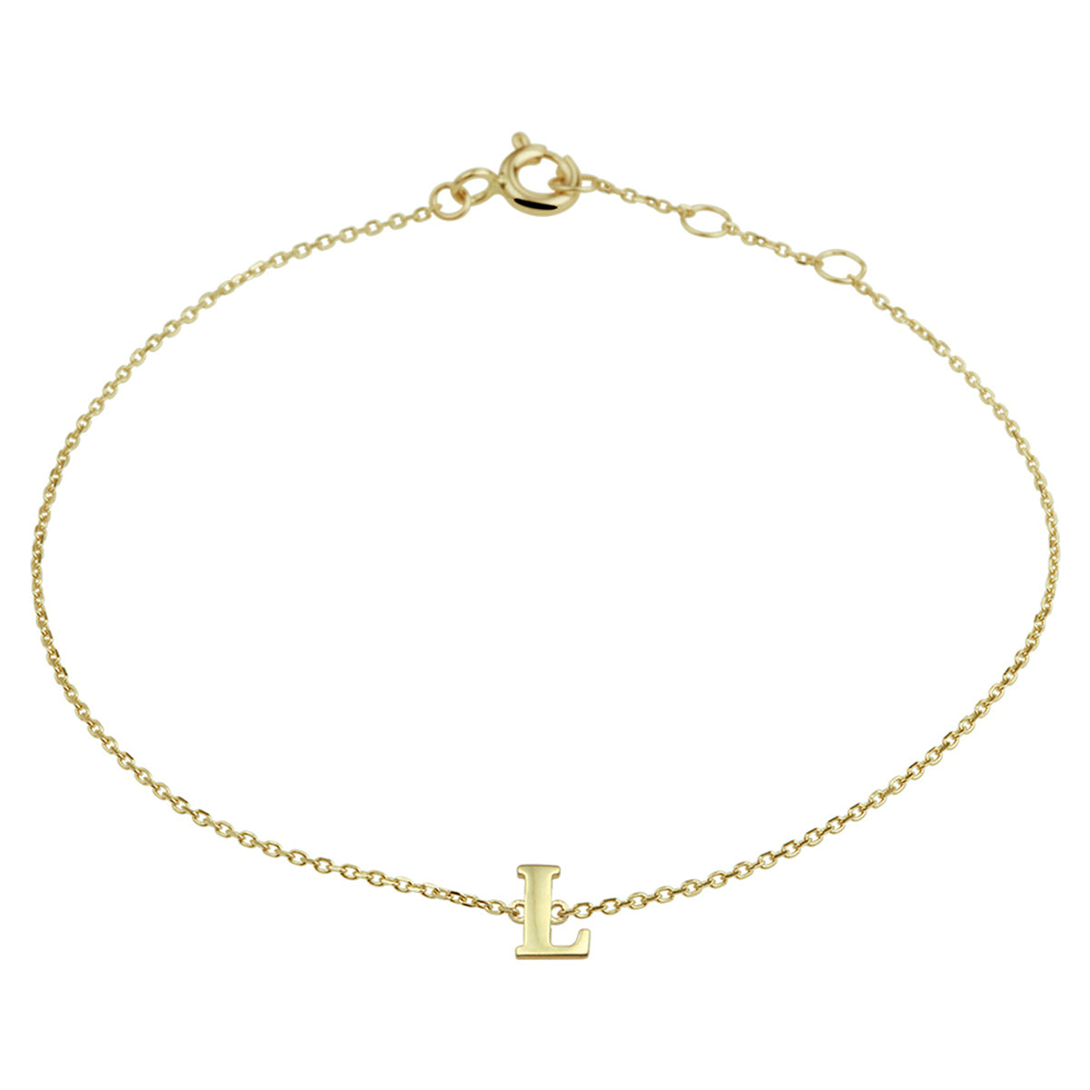 Armband letter 16.5 - 17.5 - 18.5 cm