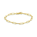 Armband paperclip ronde buis 4.0 mm 18.5 cm