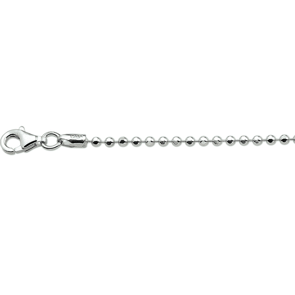 Enkelbandje gediamanteerde bolletjes 24 + 2 cm