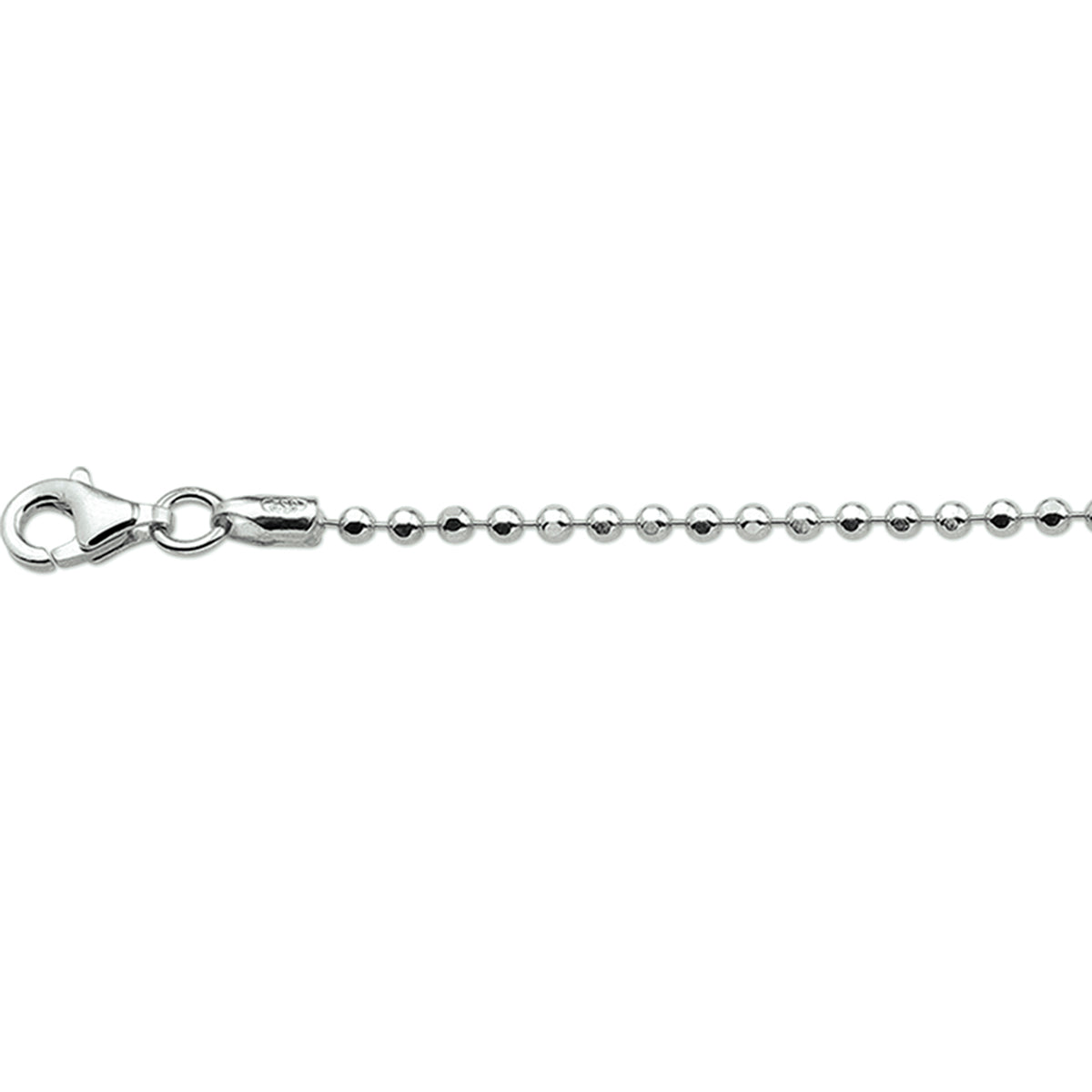Enkelbandje gediamanteerde bolletjes 24 + 2 cm