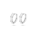 Klapoorringen zirkonia 15.5 mm