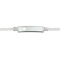 Graveerarmband hart plaat 6 mm 16-18 cm