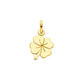 Gouden hanger klavertje 10mm