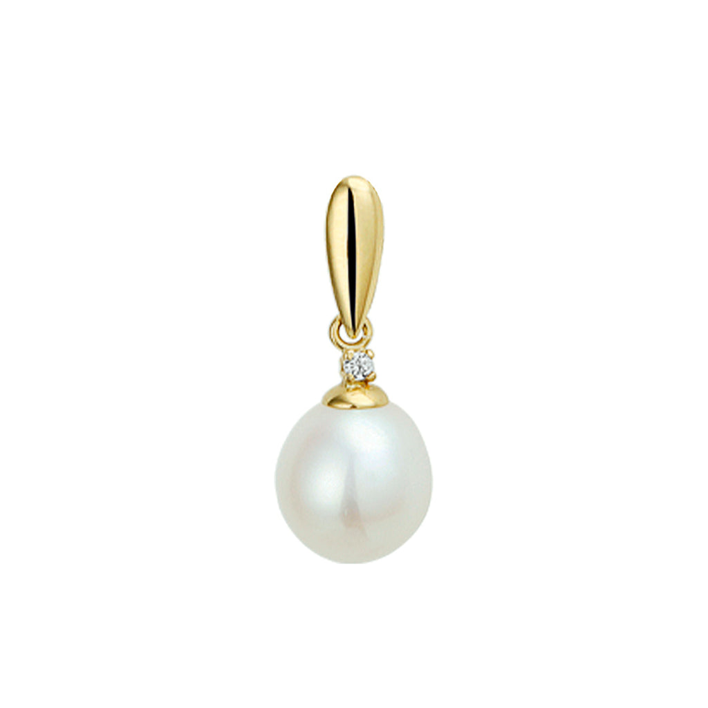Hanger - goud zirkonia