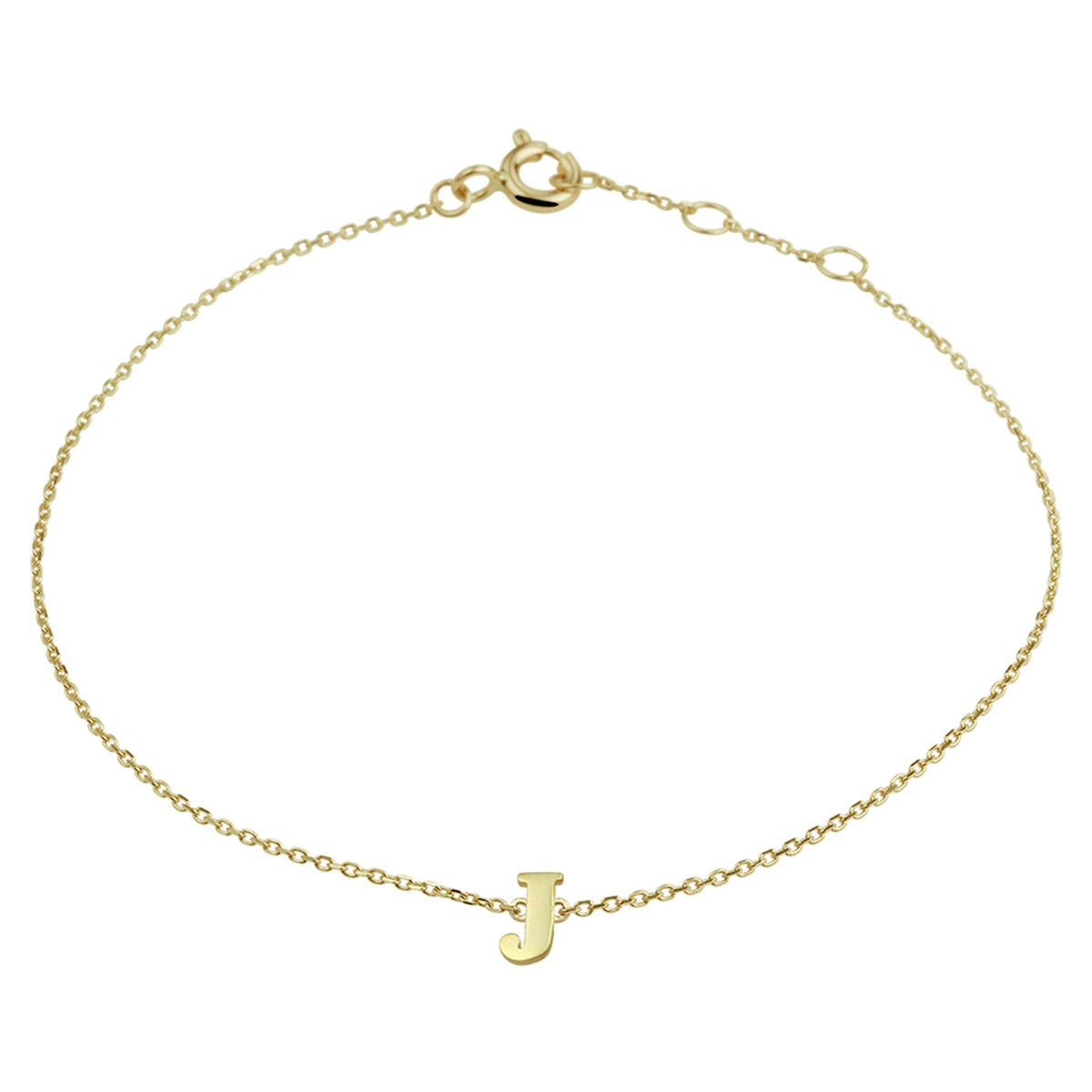 Armband letter 16.5 - 17.5 - 18.5 cm