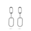 Zilver gerhodineerd oorhangers