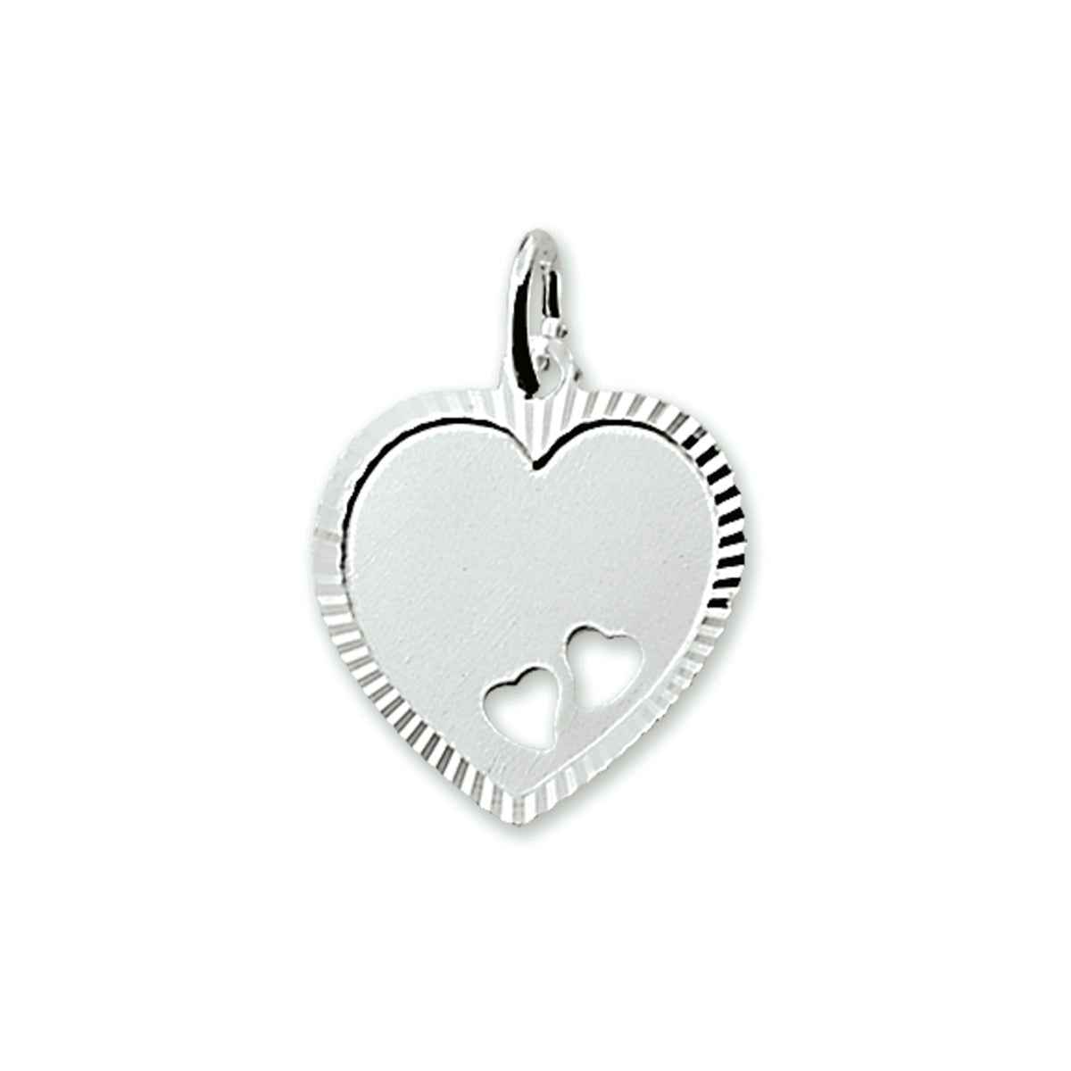 Zilver gerhodineerd graveer hangers