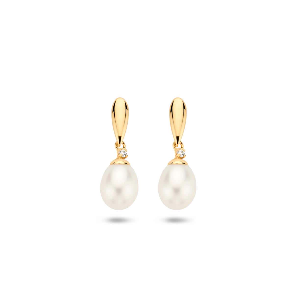 Oorhangers parel en zirkonia