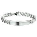 Graveerarmband gourmet poli/mat plaat 11 mm 21 cm