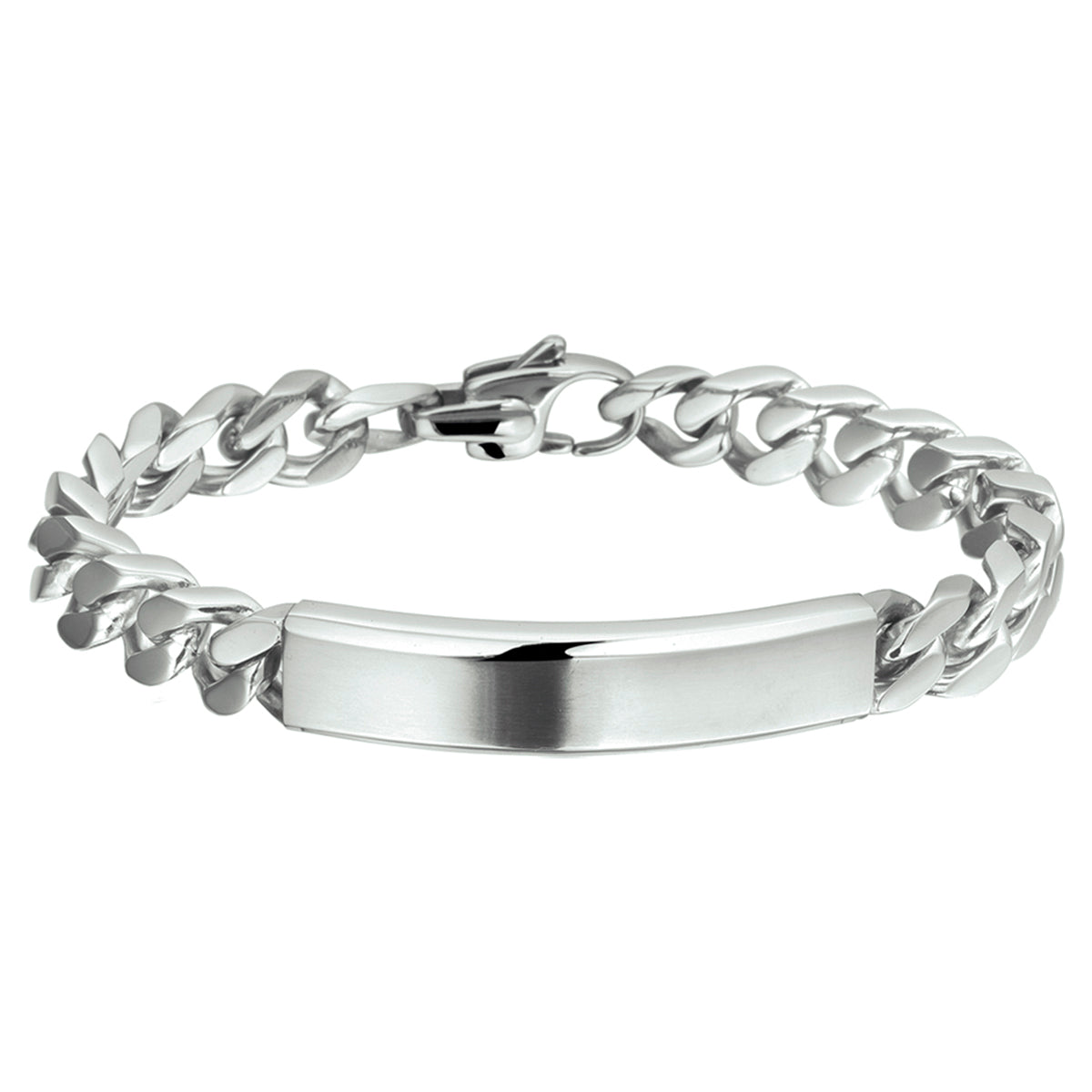 Graveerarmband gourmet poli/mat plaat 11 mm 21 cm