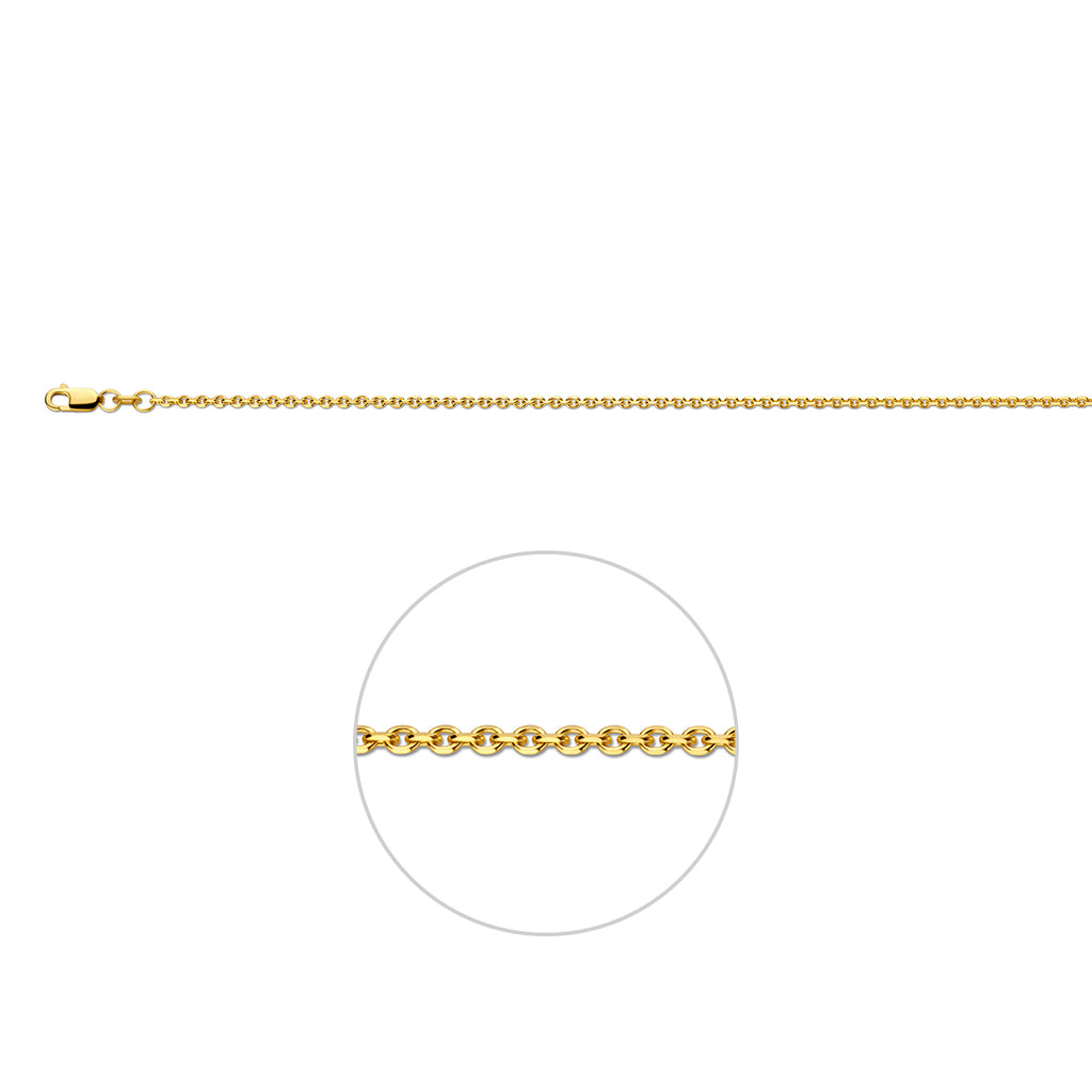 COLLIER ankerschakel - goud