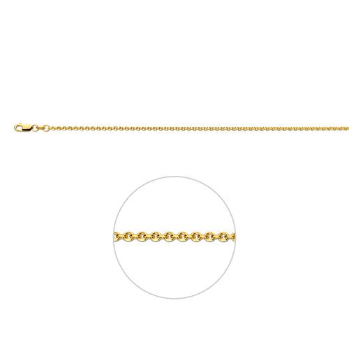 COLLIER ankerschakel - goud