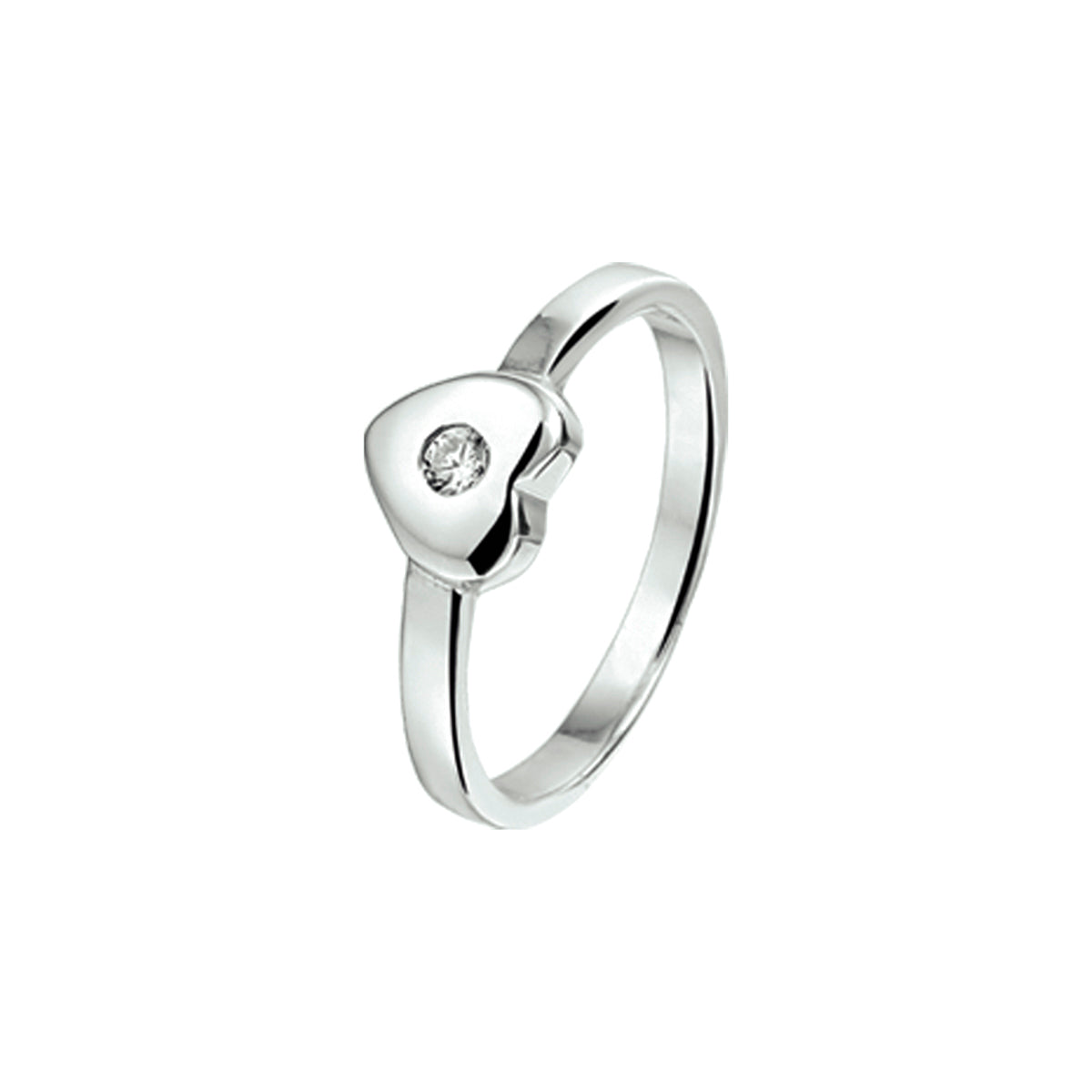 Ring hart en zirkonia