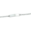 Graveerarmband figaro plaat 4.2 mm