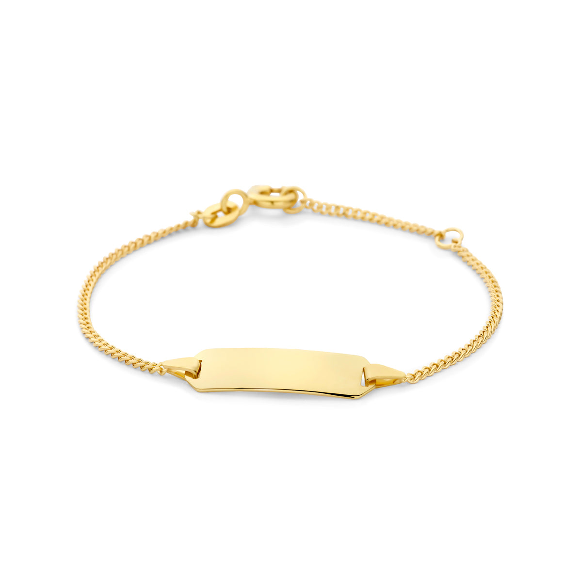 Graveerarmband gourmette 4-zijdes geslepen plaat 5.0 mm