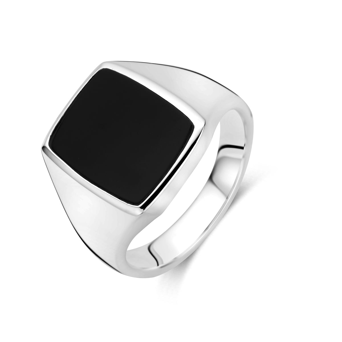 Zegelring massief onyx