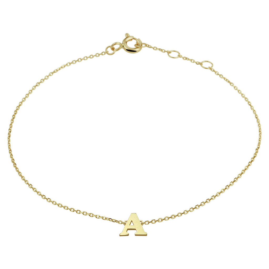 Armband letter 16.5 - 17.5 - 18.5 cm