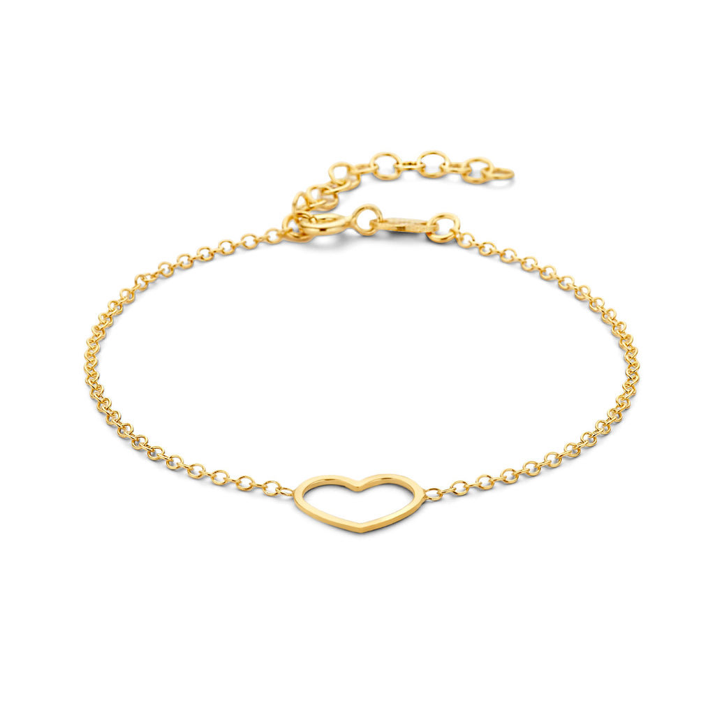 Armband hart 16 + 3 cm 3 micron