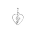 Hanger hart en muzieknoot