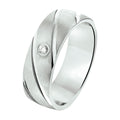 Ring a209 - 6.5 mm - met cz