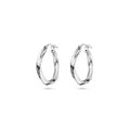 Zilver gerhodineerd oorringen