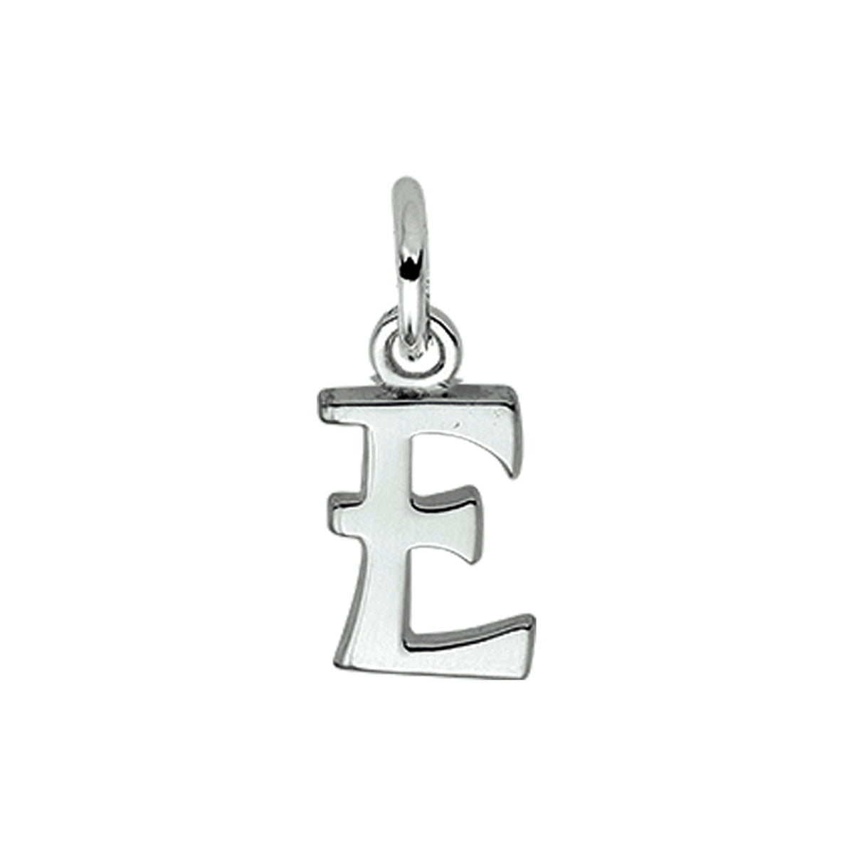 Bedel - zilver letter E