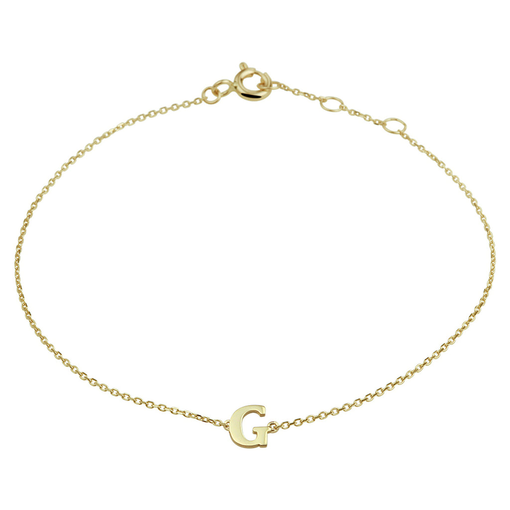 Armband letter 16.5 - 17.5 - 18.5 cm