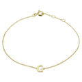 Armband letter 16.5 - 17.5 - 18.5 cm