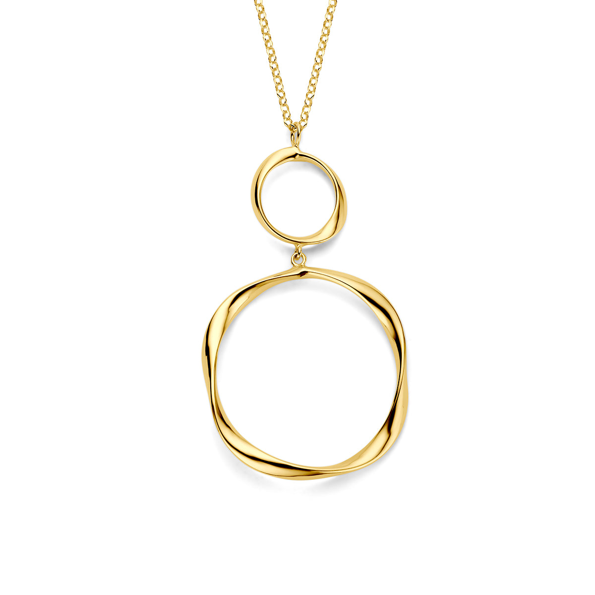 Collier gedraaid 41 + 4 cm 3 micron