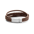 Armband leer bruin 12mm