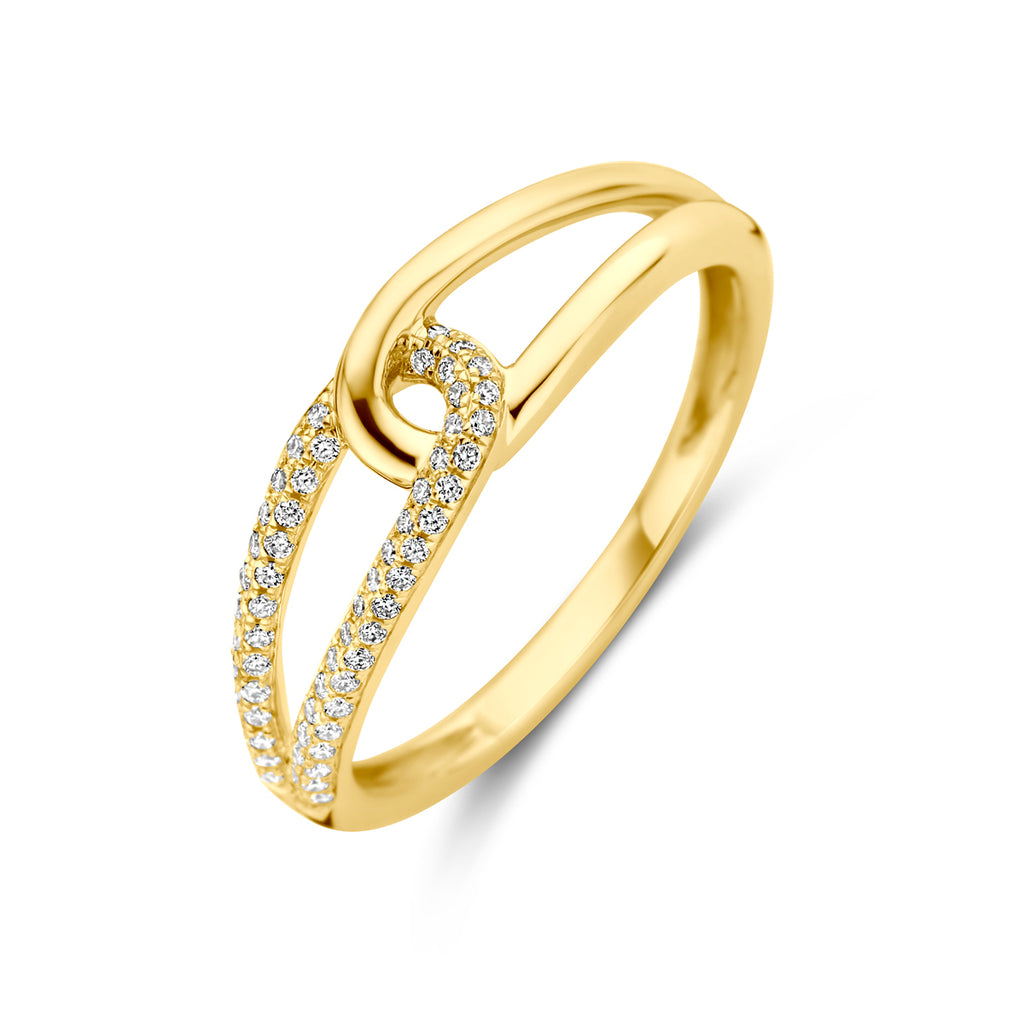Ring diamant 0.14ct h si