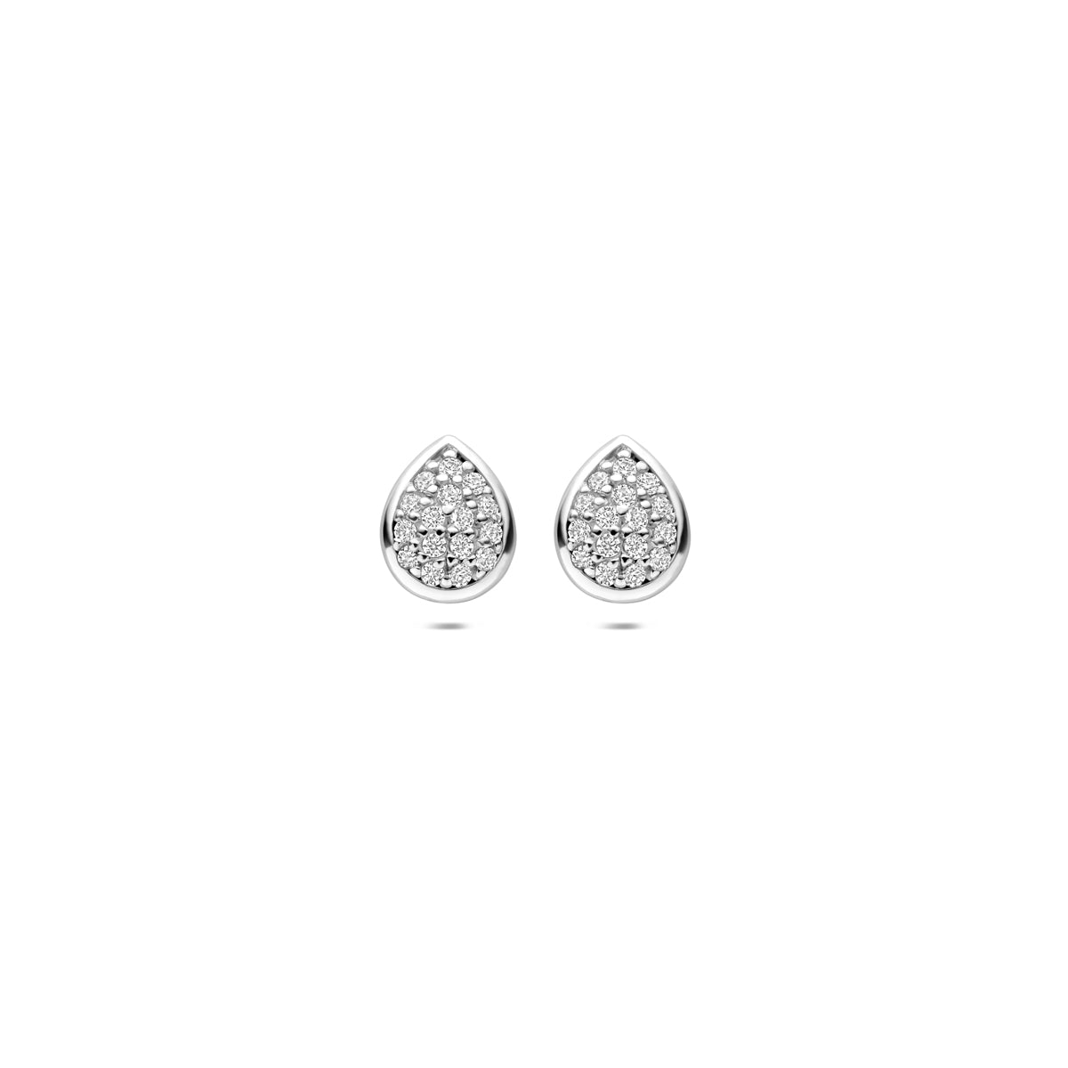Oorknoppen druppel zirkonia 6 mm
