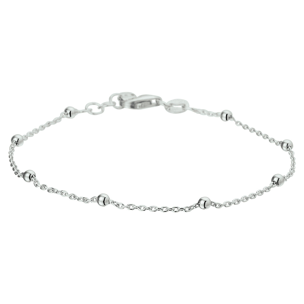Armband bolletjes 1.2 mm 17 + 2 cm