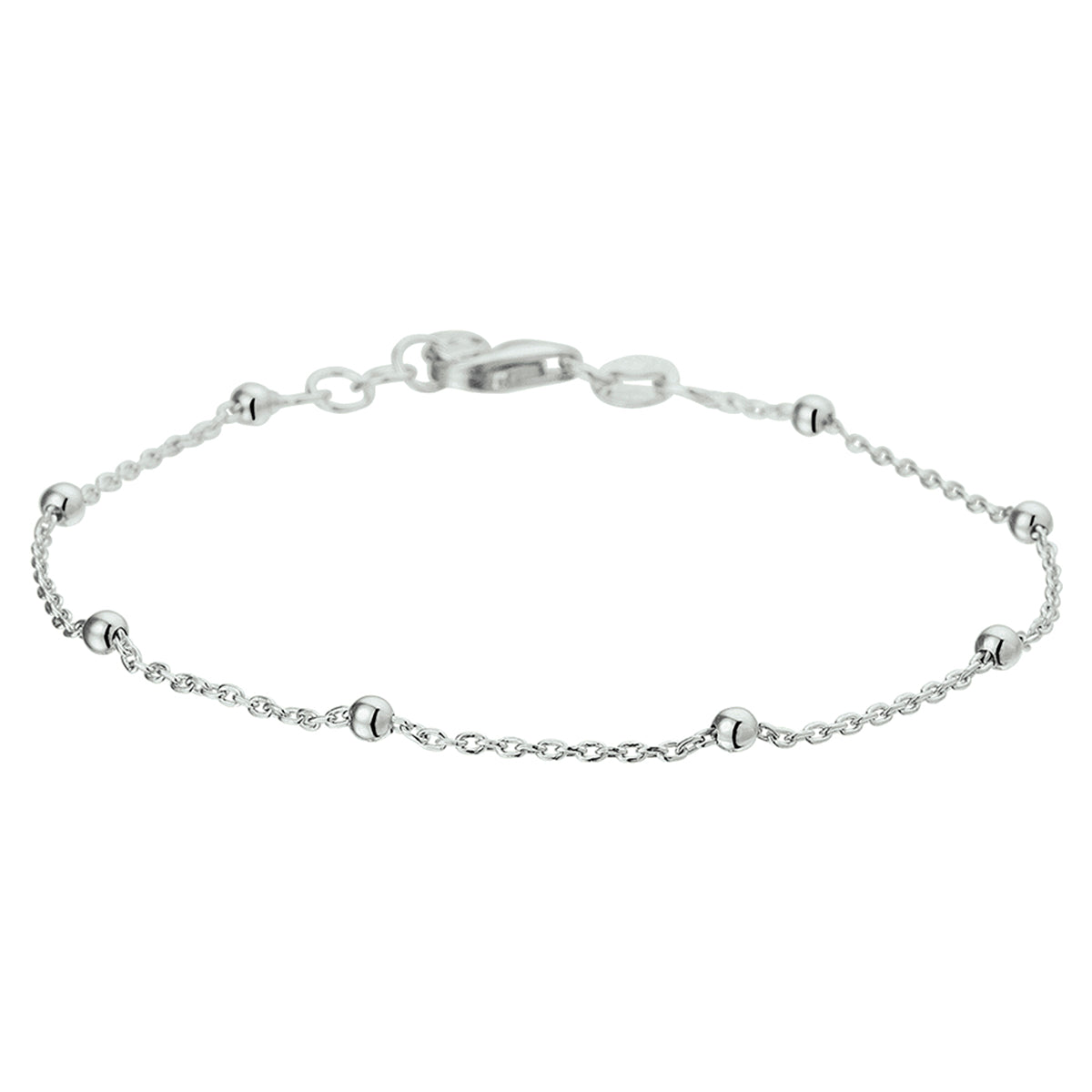 Armband bolletjes 1.2 mm 17 + 2 cm