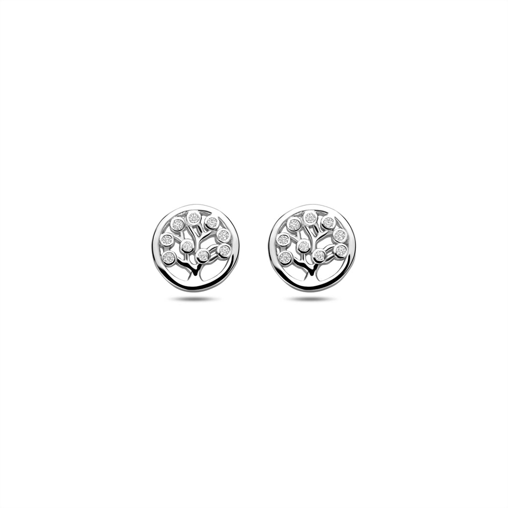Oorknoppen zirkonia 8 mm