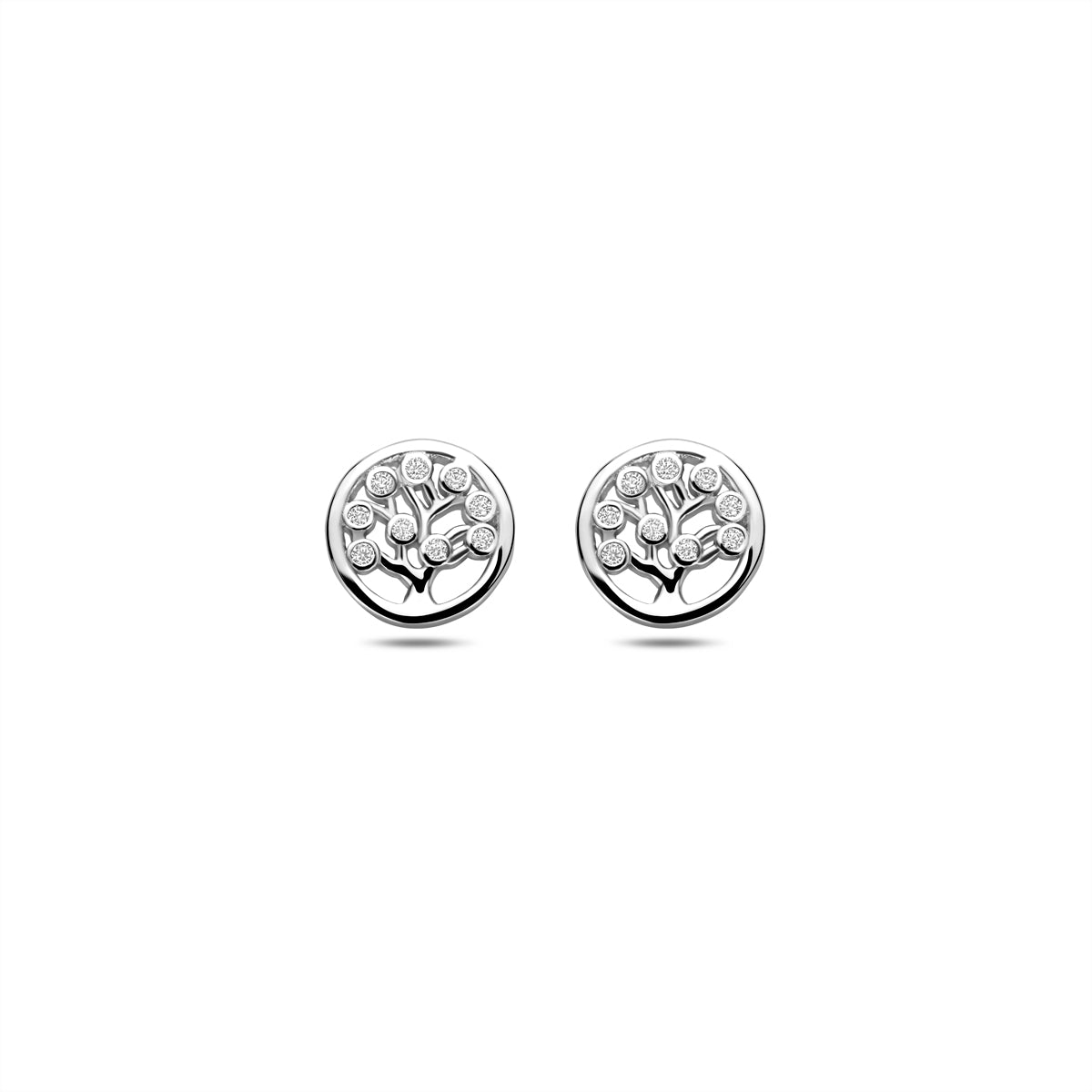 Oorknoppen zirkonia 8 mm