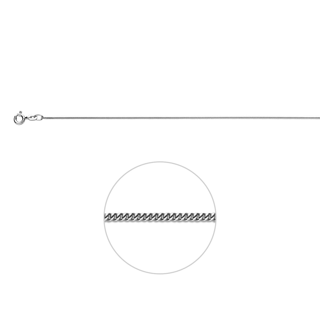 Collier gourmette 4-zijdes geslepen 0.8 mm
