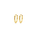 Gouden oorcreolen ronde buis 11*1.3mm