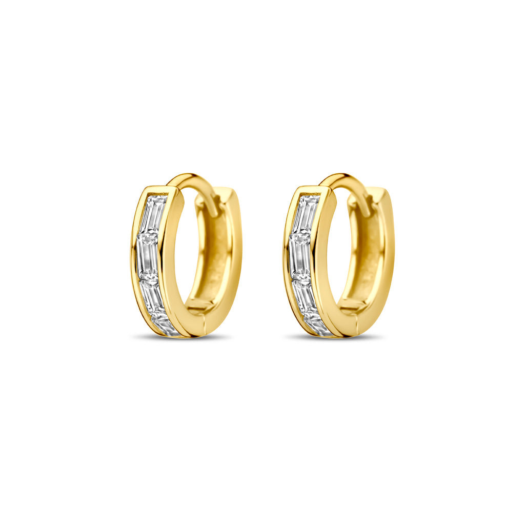 Klapoorringen zirkonia 10 mm 1 micron